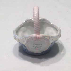 Precious Moments Porcelain Basket Friends Forever